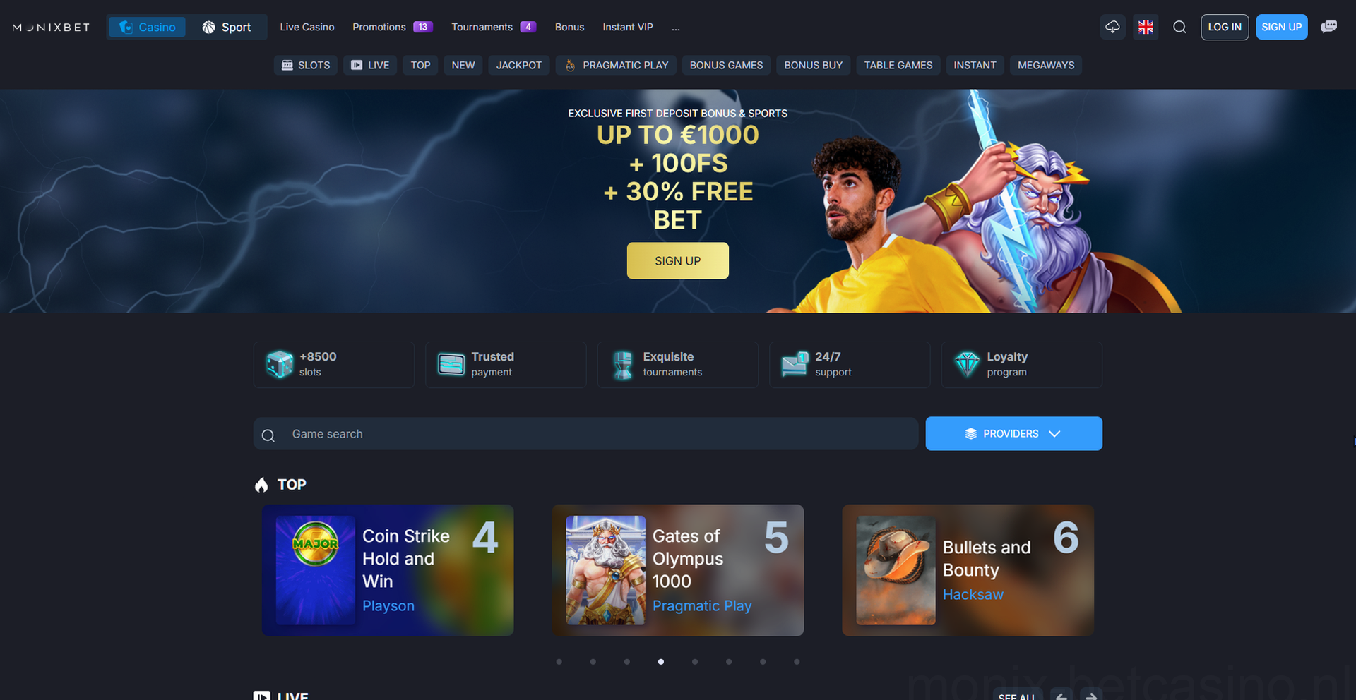 Monixbet Casino Casino